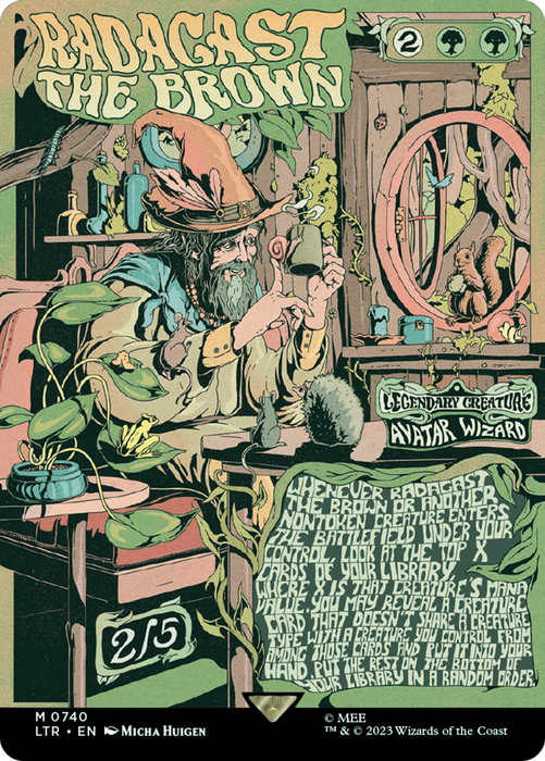 Radagast the Brown (Borderless) [LTR-740] Foil - The Lord of the Rings: Tales of Middle-earth