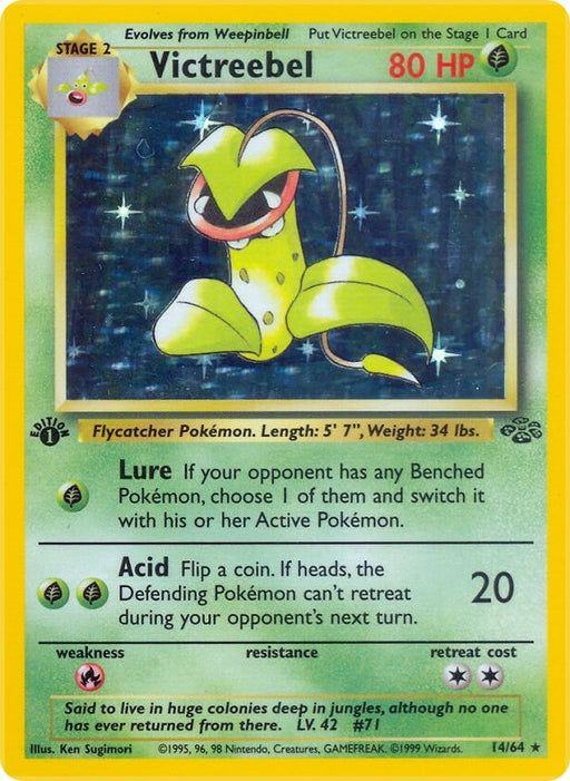 Image for Victreebel (14) (14/64) (1st Edition Holofoil) [Jungle] - Pokemon