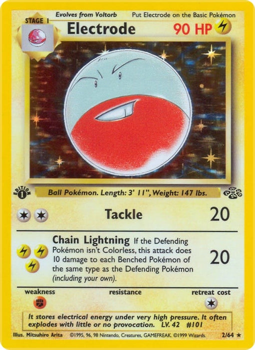 Image for Electrode (2) (02/64) (Unlimited Holofoil) [Jungle] - Pokemon