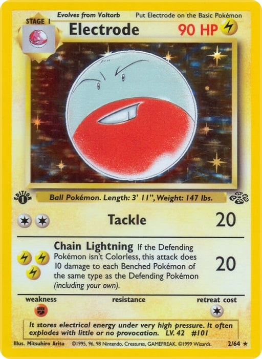 Image for Electrode (2) (02/64) (Unlimited Holofoil) [Jungle] - Pokemon