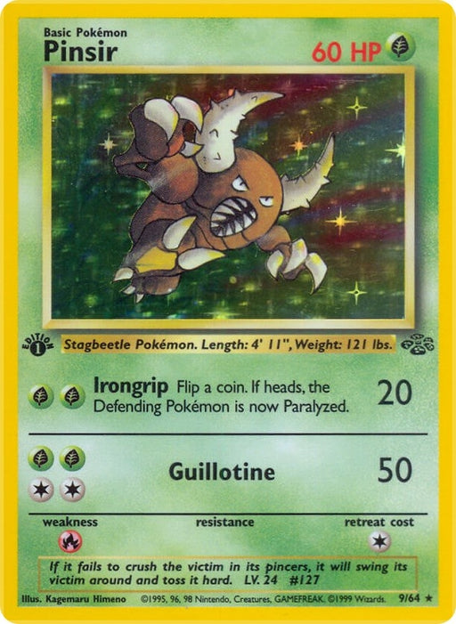 Image for Pinsir (9) (09/64) (1st Edition Holofoil) [Jungle] - Pokemon