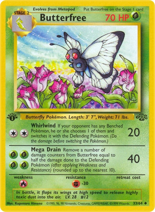 Image for Butterfree (33/64) (1st Edition) [Jungle] - Pokemon