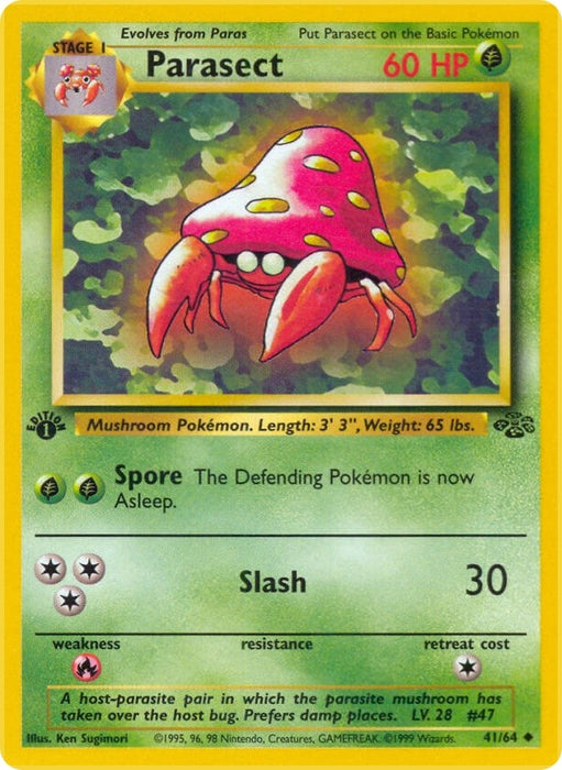 Image for Parasect (41/64) (1st Edition) [Jungle] - Pokemon