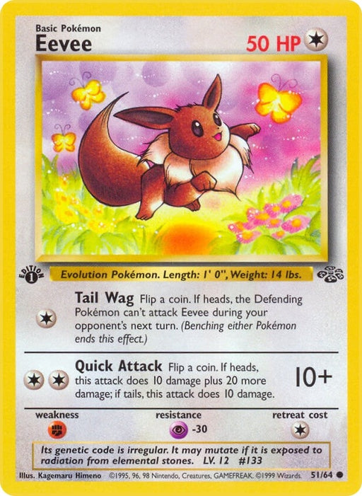 Image for Eevee (51/64) (1st Edition) [Jungle] - Pokemon