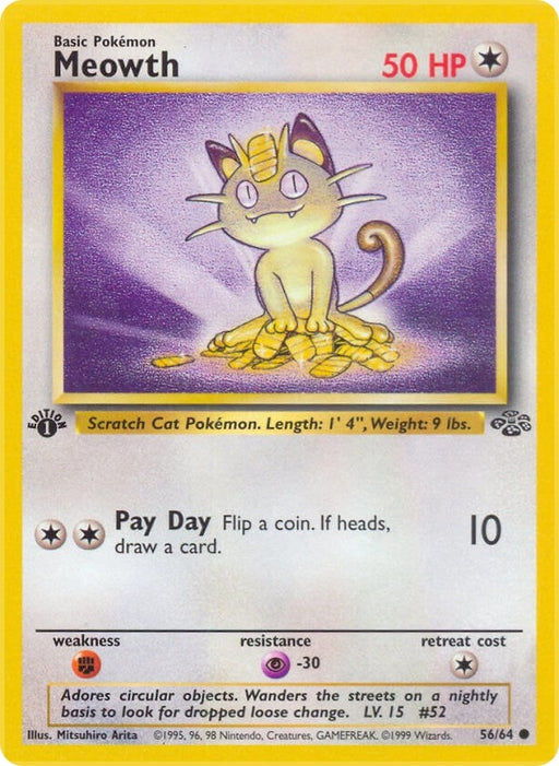 Image for Meowth (56/64) (1st Edition) [Jungle] - Pokemon