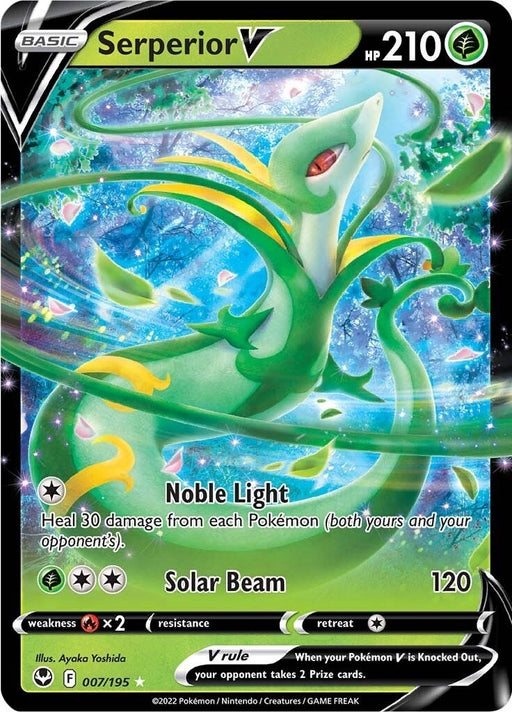 Image for Serperior V (007/195) (Holofoil) [SWSH12: Silver Tempest] - Pokemon