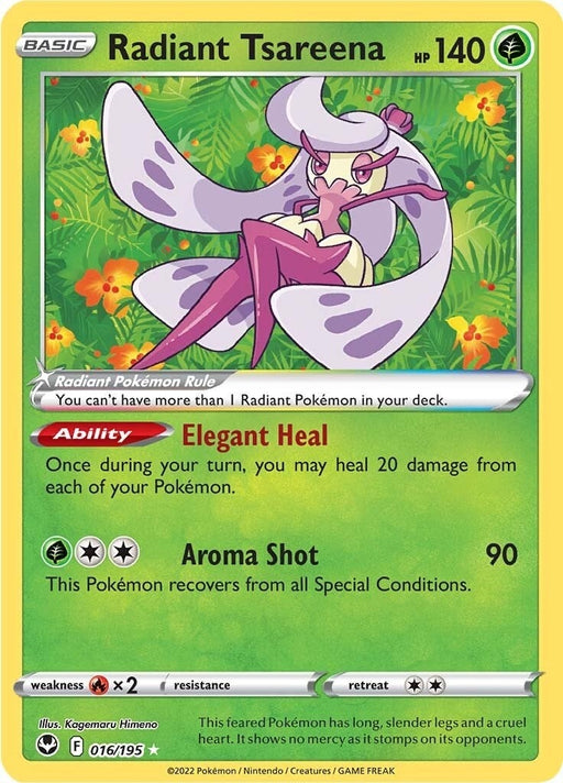 Image for Radiant Tsareena (016/195) (Holofoil) [SWSH12: Silver Tempest] - Pokemon