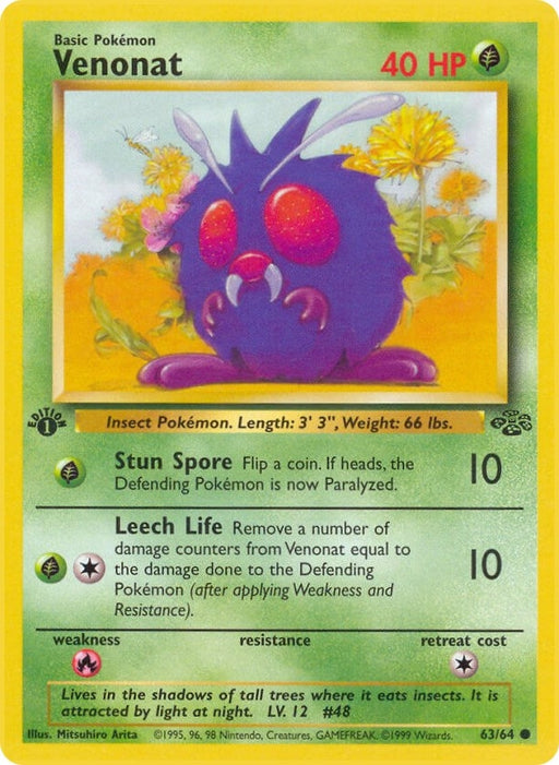 Image for Venonat (63/64) (1st Edition) [Jungle] - Pokemon