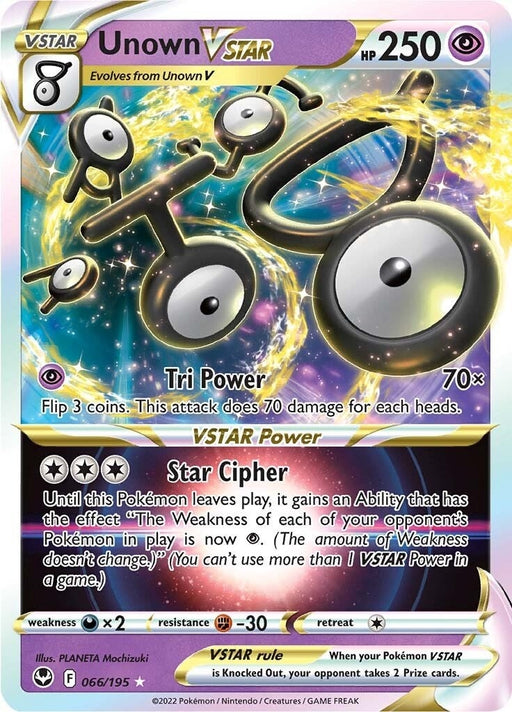 Image for Unown VSTAR (066/195) (Holofoil) [SWSH12: Silver Tempest] - Pokemon