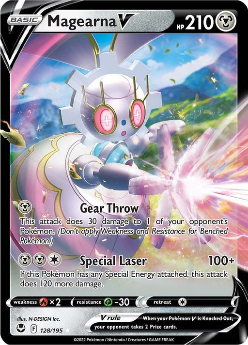 Image for Magearna V (128/195) (Holofoil) [SWSH12: Silver Tempest] - Pokemon