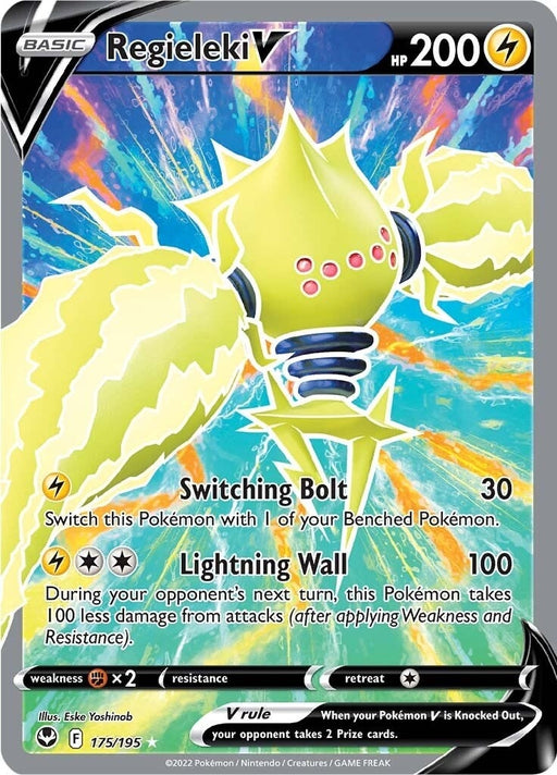 Image for Regieleki V (Full Art) (175/195) (Holofoil) [SWSH12: Silver Tempest] - Pokemon