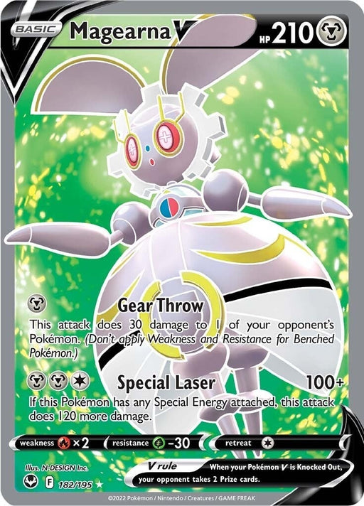 Image for Magearna V (Full Art) (182/195) (Holofoil) [SWSH12: Silver Tempest] - Pokemon