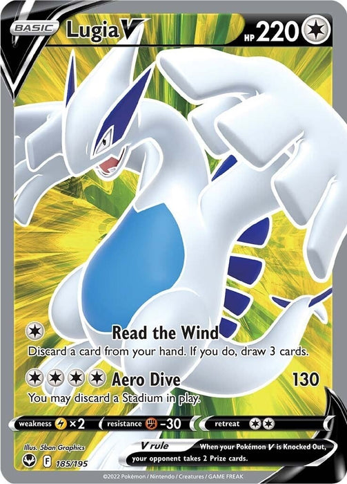 Image for Lugia V (Full Art) (185/195) (Holofoil) [SWSH12: Silver Tempest] - Pokemon