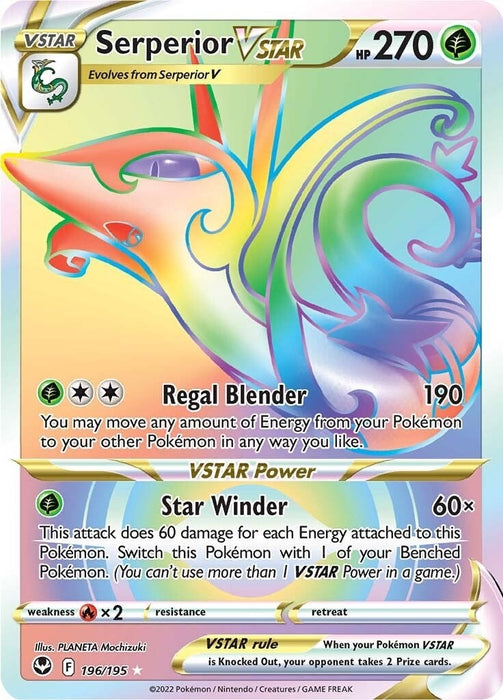 Image for Serperior VSTAR (Secret) (196/195) (Holofoil) [SWSH12: Silver Tempest] - Pokemon