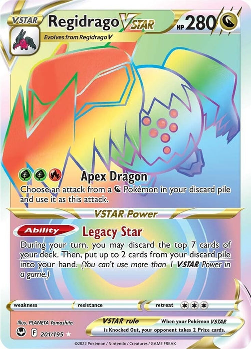 Image for Regidrago VSTAR (Secret) (201/195) (Holofoil) [SWSH12: Silver Tempest] - Pokemon