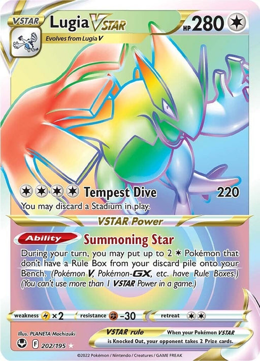Image for Lugia VSTAR (Secret) (202) (202/195) (Holofoil) [SWSH12: Silver Tempest] - Pokemon