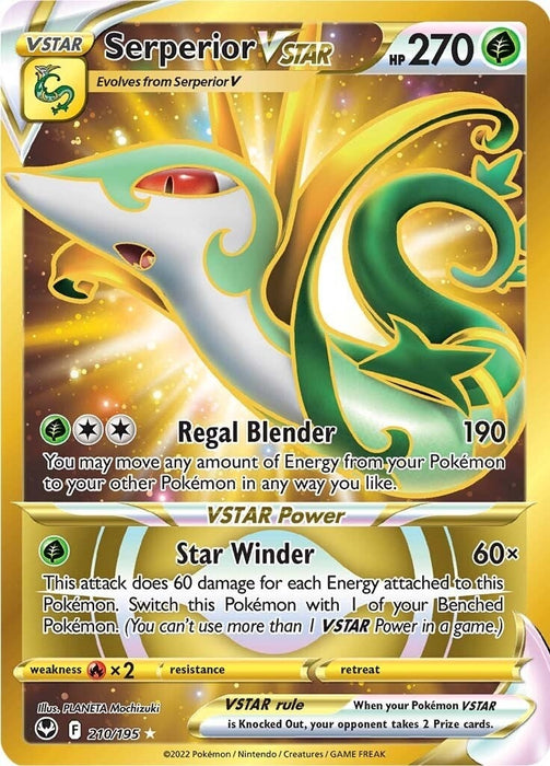 Image for Serperior VSTAR (Secret) (210) (210/195) (Holofoil) [SWSH12: Silver Tempest] - Pokemon