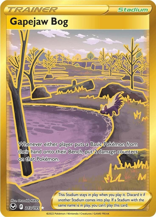 Image for Gapejaw Bog (213/195) (Holofoil) [SWSH12: Silver Tempest] - Pokemon