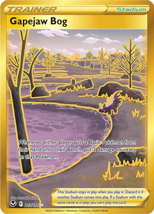 Image for Gapejaw Bog (213/195) (Holofoil) [SWSH12: Silver Tempest] - Pokemon