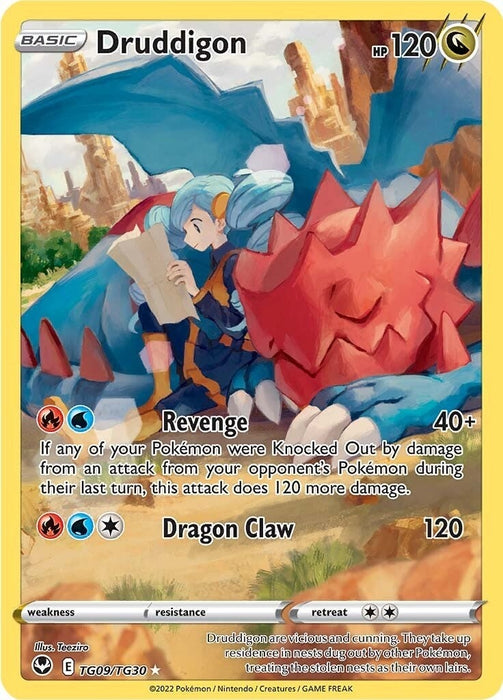 Image for Druddigon (TG09/TG30) (Holofoil) [SWSH12: Silver Tempest Trainer Gallery] - Pokemon