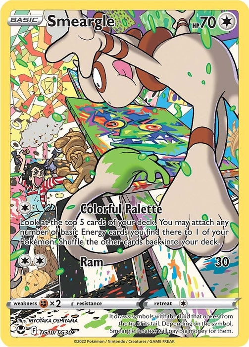 Image for Smeargle (TG10/TG30) (Holofoil) [SWSH12: Silver Tempest Trainer Gallery] - Pokemon