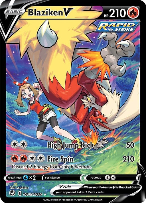 Image for Blaziken V (TG14/TG30) (Holofoil) [SWSH12: Silver Tempest Trainer Gallery] - Pokemon