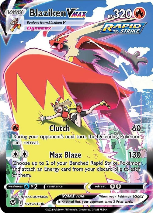 Image for Blaziken VMAX (TG15/TG30) (Holofoil) [SWSH12: Silver Tempest Trainer Gallery] - Pokemon