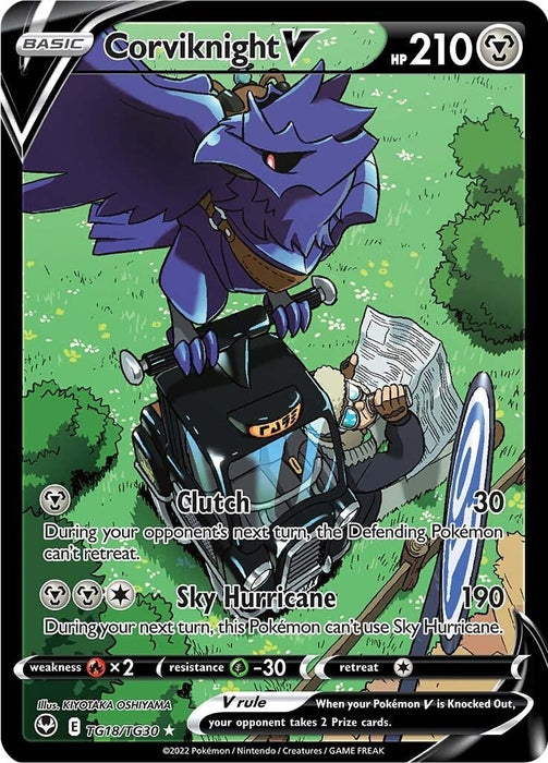 Image for Corviknight V (TG18/TG30) (Holofoil) [SWSH12: Silver Tempest Trainer Gallery] - Pokemon