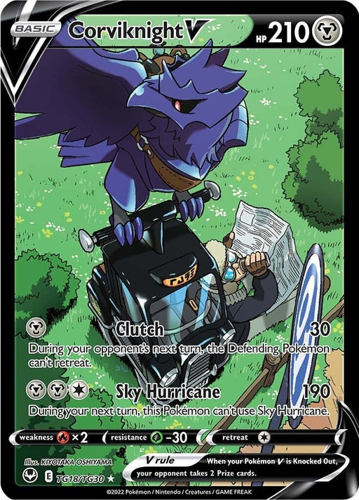 Image for Corviknight V (TG18/TG30) (Holofoil) [SWSH12: Silver Tempest Trainer Gallery] - Pokemon
