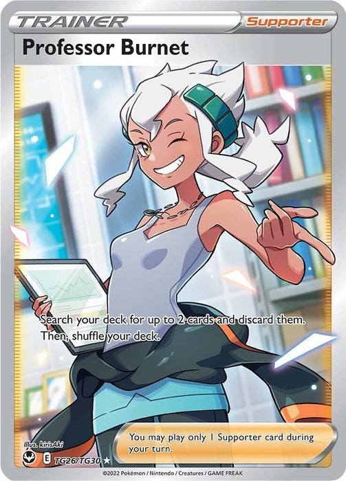 Image for Professor Burnet (TG26/TG30) (Holofoil) [SWSH12: Silver Tempest Trainer Gallery] - Pokemon