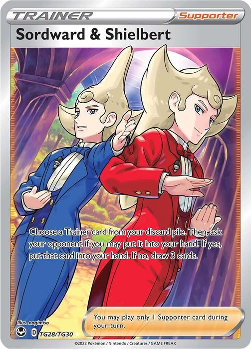 Image for Sordward & Shielbert (TG28/TG30) (Holofoil) [SWSH12: Silver Tempest Trainer Gallery] - Pokemon