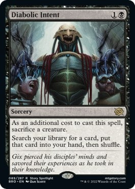 Image for Diabolic Intent (89) (Foil) [The Brothers' War] - Magic: The Gathering