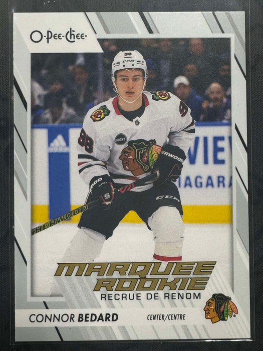 2023 O-Pee-Chee OPC #582 Connor Bedard Blackhawks RC Rookie