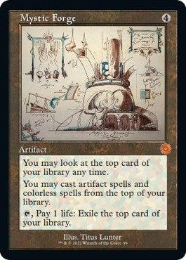 Image for Mystic Forge (Schematic) (99) (Foil) [The Brothers' War: Retro Frame Artifacts] - Magic: The Gathering