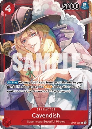 Image for Cavendish (Box Topper) (OP01-008) (Foil) [Romance Dawn] - One Piece Card Game