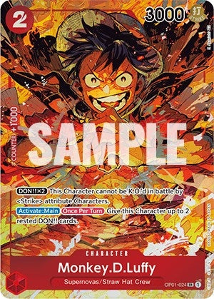 Image for Monkey.D.Luffy (024) (Parallel) (OP01-024) (Foil) [Romance Dawn] - One Piece Card Game