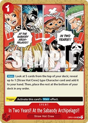 Image for In Two Years!! At the Sabaody Archipelago!! (OP01-030) [Romance Dawn] - One Piece Card Game