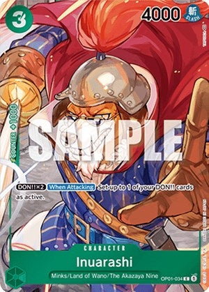Image for Inuarashi (Box Topper) (OP01-034) (Foil) [Romance Dawn] - One Piece Card Game