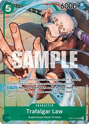 Image for Trafalgar Law (047) (Parallel) (OP01-047) (Foil) [Romance Dawn] - One Piece Card Game