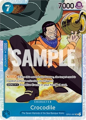 Image for Crocodile (067) (OP01-067) (Foil) [Romance Dawn] - One Piece Card Game