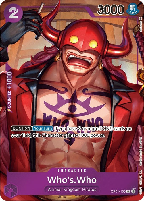 Who's.Who (Box Topper) (OP01-109) (Foil) [Romance Dawn]