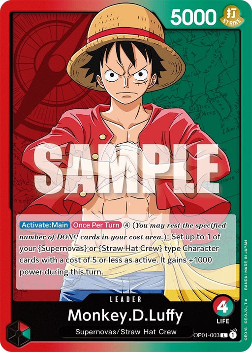 Image for Monkey.D.Luffy (003) (OP01-003) [Romance Dawn] - One Piece Card Game