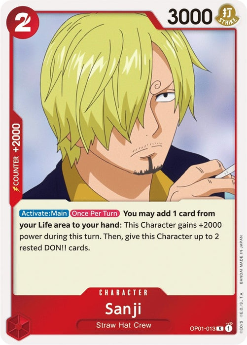 Image for Sanji (OP01-013) (Foil) [Romance Dawn] - One Piece Card Game