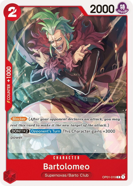 Image for Bartolomeo (OP01-019) [Romance Dawn] - One Piece Card Game
