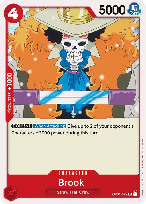 Image for Brook (OP01-022) [Romance Dawn] - One Piece Card Game