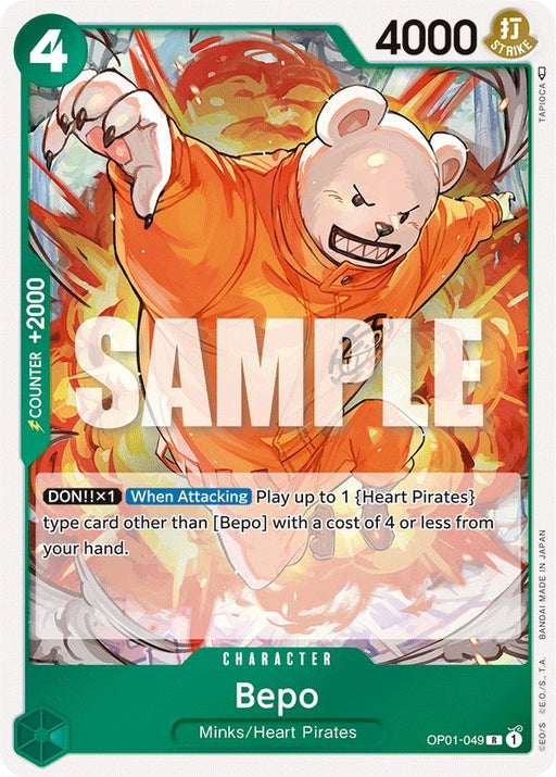 Image for Bepo (OP01-049) (Foil) [Romance Dawn] - One Piece Card Game