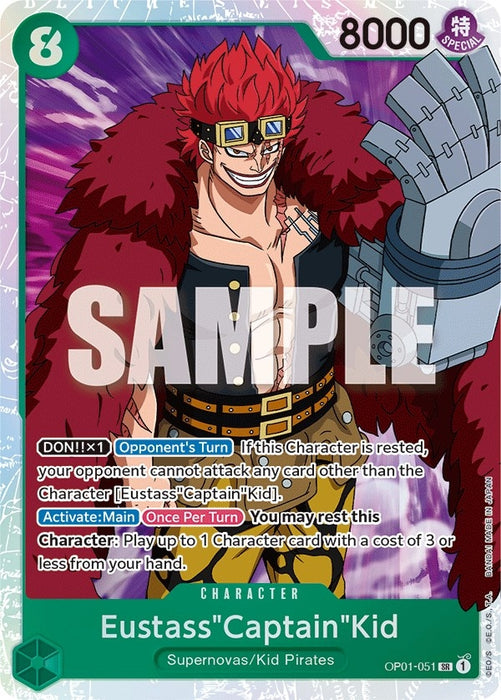 Image for Eustass"Captain"Kid (OP01-051) (Foil) [Romance Dawn] - One Piece Card Game