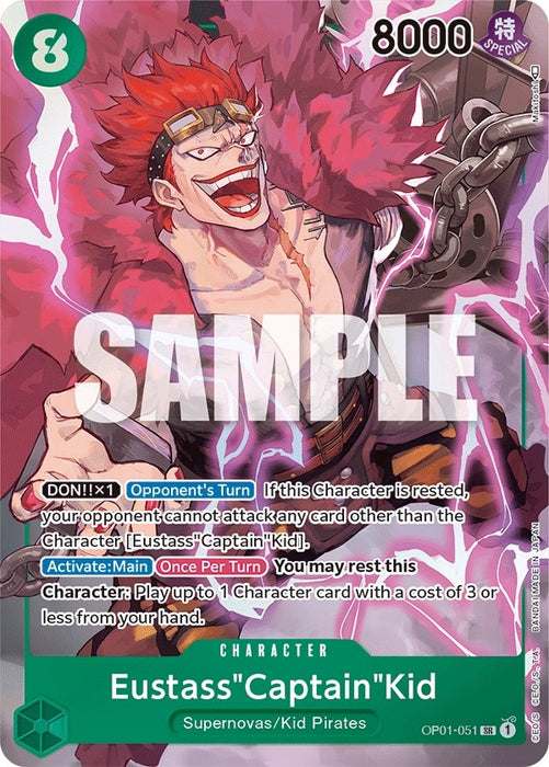 Eustass"Captain"Kid (Parallel) (OP01-051) (Foil) [Romance Dawn]