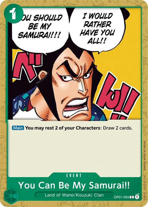 Image for You Can Be My Samurai!! (OP01-055) [Romance Dawn] - One Piece Card Game