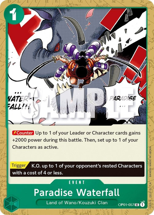 Image for Paradise Waterfall (OP01-057) [Romance Dawn] - One Piece Card Game